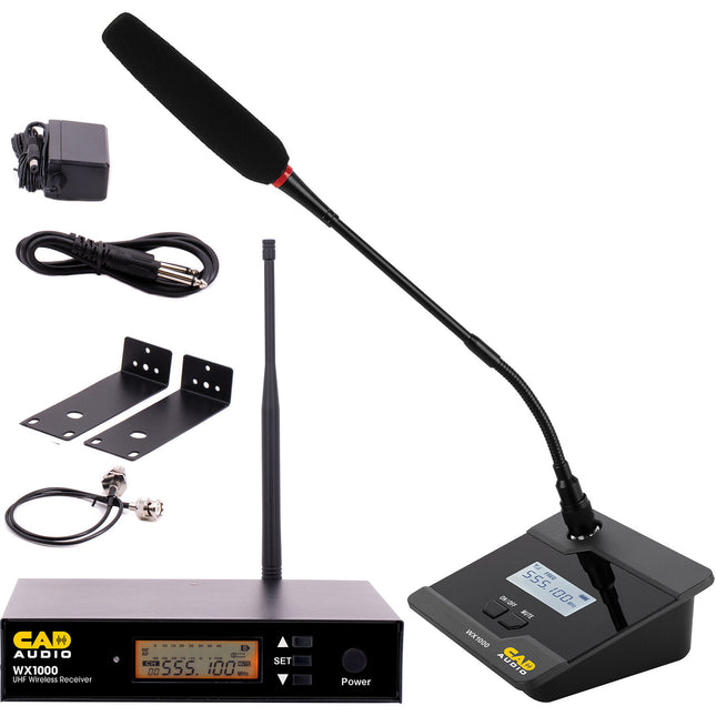 CAD WX1000GN Sistema de Micrófono Inalámbrico Gooseneck 590 MHz 12h Batería