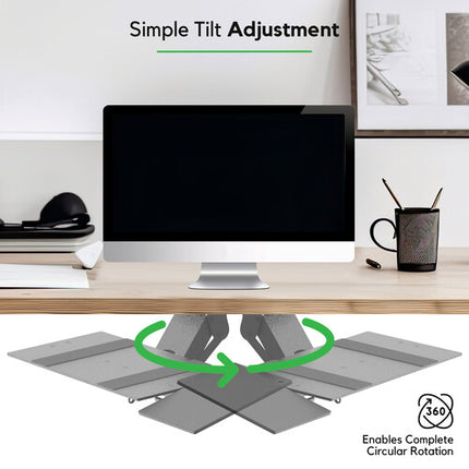 Uncaged Ergonomics KT1 Bandeja Ergonómica Ajustable para Teclado 95 mm de Ajuste Bajo Escritorio