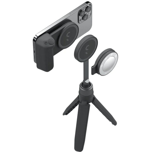 ShiftCam SnapGrip Creator Kit Midnight Kit para creación con batería 5W y soporte pivotante