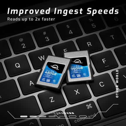 OWC 960GB Atlas Pro CFexpress 4.0 Tipo A Tarjeta de Memoria 1850MBs Lectura 1700MBs Escritura