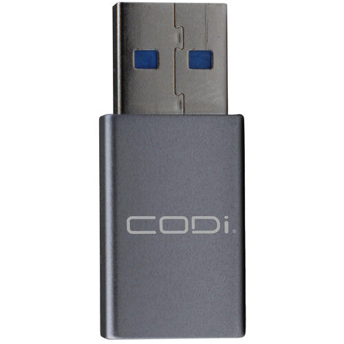 CODi Adaptador USB-A macho a USB-C hembra velocidad 10 Gb/s compacto de aluminio