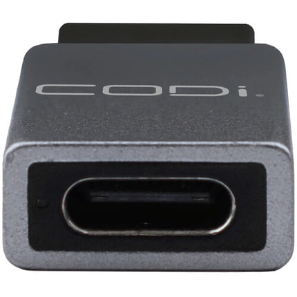 CODi Adaptador USB-A macho a USB-C hembra velocidad 10 Gb/s compacto de aluminio