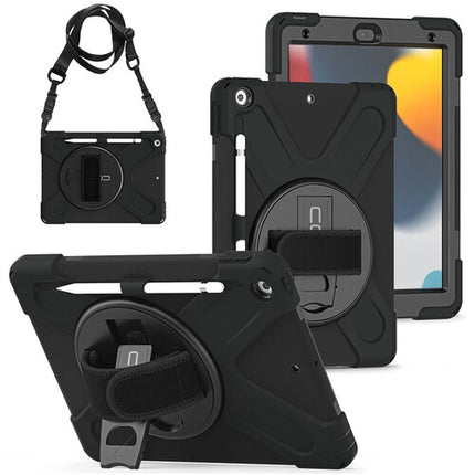 CODi Funda Rugged para iPad 9ª Gen 10.2" con Correa y Soporte Giratorio