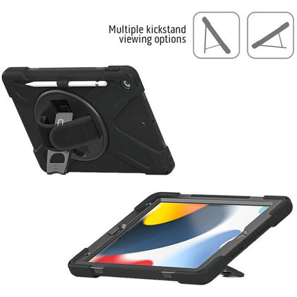 CODi Funda Rugged para iPad 9ª Gen 10.2" con Correa y Soporte Giratorio