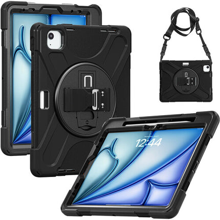 CODi Rugged Case para iPad Air 11" M3 con correa y soporte giratorio