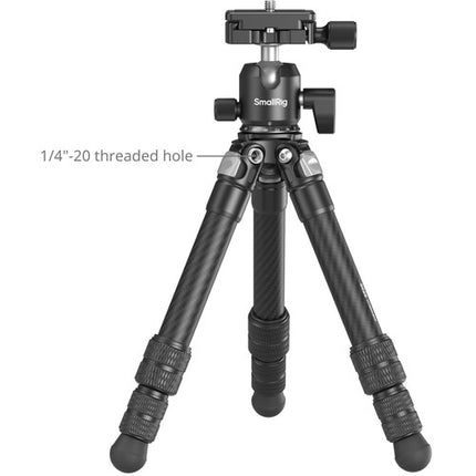 SmallRig Carbon Fiber Tripode de Fibra de Carbono 11 lb 15.5 Pulgadas con Bolsa de Viaje