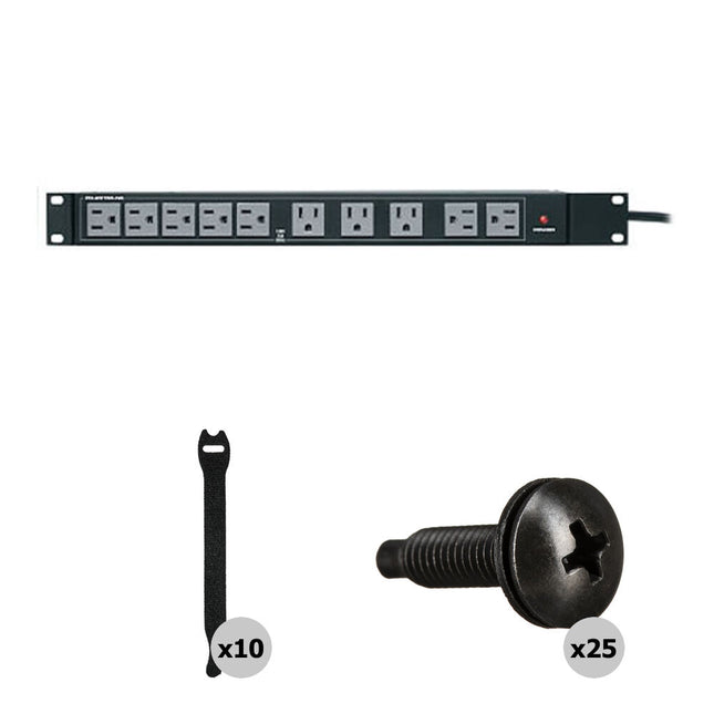 Middle Atlantic Rackmount Power Strip 20 Salidas 15A Kit Esencial