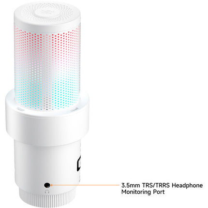 Comica Audio EJoy Uni Pro D Micrófono Condensador Cardioide Inalámbrico USB-C RGB 48 kHz 50 Horas Batería