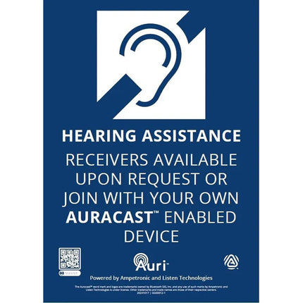 Listen Technologies Auri Kit Señalización Auditiva 8.27x11.69 Pulgadas
