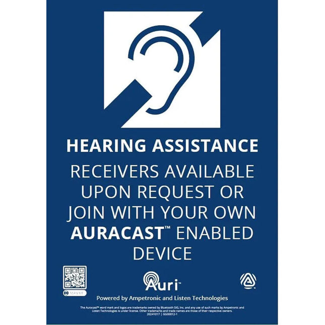 Listen Technologies Auri Kit Señalización Auditiva 8.27x11.69 Pulgadas