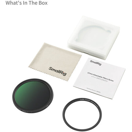 SmallRig Filtro Magnético VND 67mm ND64-ND400 6 a 9 Stops para Video