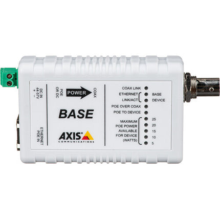 Axis Communications T8640 Kit Adaptador PoE+ sobre Cable Coaxial 100 m Instalar Fácil