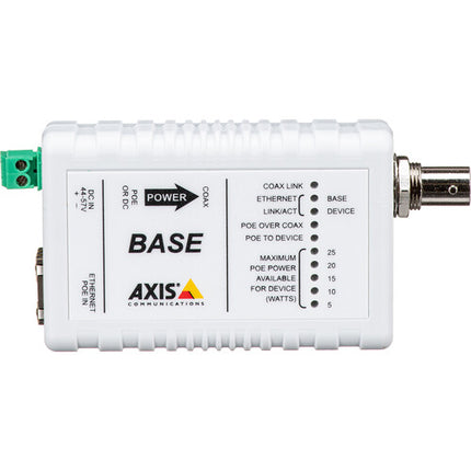 Axis Communications T8645 Kit Compacto PoE+ sobre Coaxial hasta 1600 pies