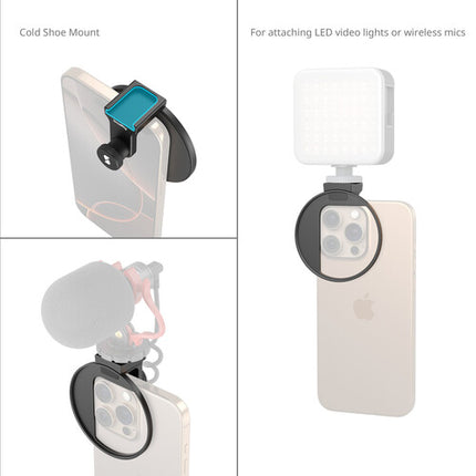 SmallRig Adaptador Universal de Filtro Rosca 67mm para Smartphone con Montura de Zapata Fría y Tornillo de Sujeción Grande