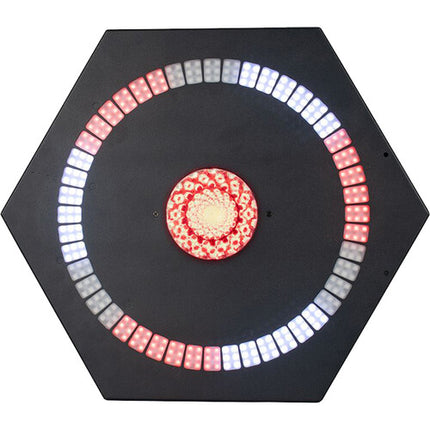 Eliminator Lighting Fantasy FX Luz DJ RGBW 40W Centro 288 LEDs Halo Circular