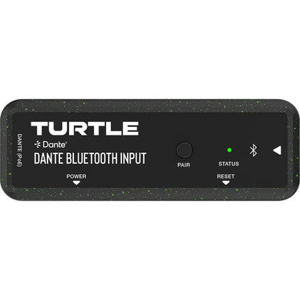 Turtle AV Dante Adaptador Bluetooth Dual Canal Entrada 24-Bit 192 kHz PoE USB-C