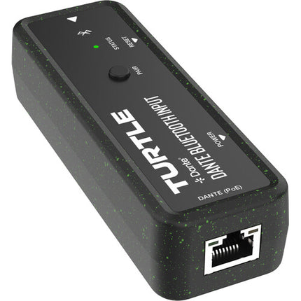 Turtle AV Dante Adaptador Bluetooth Dual Canal Entrada 24-Bit 192 kHz PoE USB-C