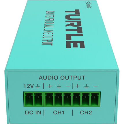 Turtle AV Pro Adaptador de Línea Analógica Dante 24-Bit 96kHz Dual-Channel