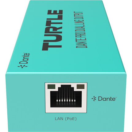 Turtle AV Pro Adaptador de Línea Analógica Dante 24-Bit 96kHz Dual-Channel