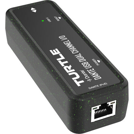 Turtle AV Adaptador USB-C a Dante 2 Canales 24-Bit 192 kHz Audio