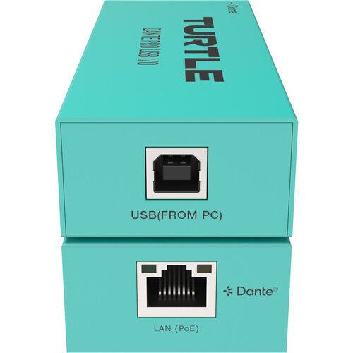 Turtle AV Pro Adaptador USB-B a Dante Audio 24-Bit 192 kHz 5 Años Garantía