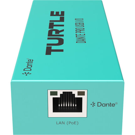 Turtle AV Pro Adaptador USB-B a Dante Audio 24-Bit 192 kHz 5 Años Garantía