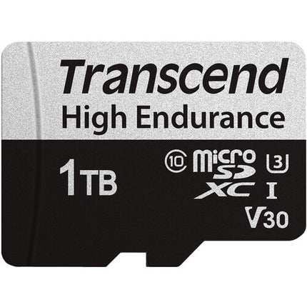 Transcend 1TB microSDXC 350V UHS-I Tarjeta de Memoria Clase 10 V30 con Adaptador SD