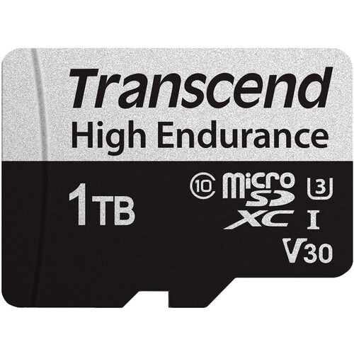 Transcend 1TB microSDXC 350V UHS-I Tarjeta de Memoria Clase 10 V30 con Adaptador SD