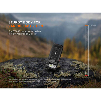 Fenix SWO5R Linterna Clip Verde 150 Lúmenes IPX6 USB-C