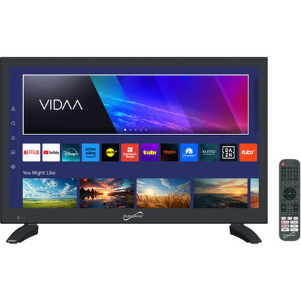 Supersonic SC-1920VTV Televisor LED Inteligente 18.5" HD 1366x768 con Adaptador 12V