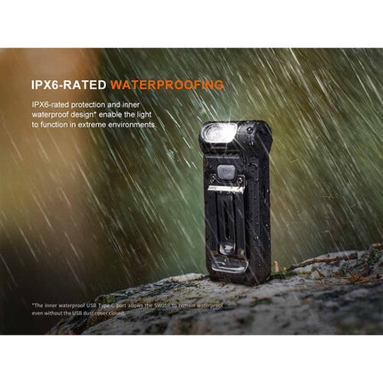 Fenix SWO5R Verde Linterna Clip-On 150 Lúmenes USB-C IPX6