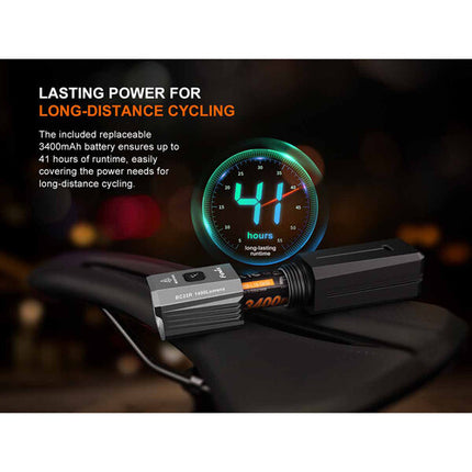 Fenix BC22R Luz Recargable para Bicicleta 1400 Lúmenes USB-C 18650