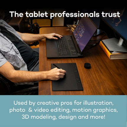 Wacom Intuos Pro Tableta Creativa Pen 7.4x4.1 Pulg 8192 Niveles Bluetooth