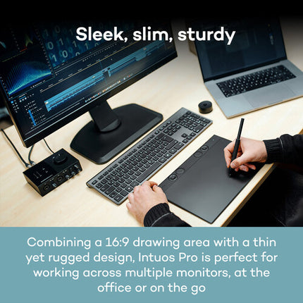 Wacom Intuos Pro Tableta gráfica profesional área activa 13.7x7.7 pulgadas Bluetooth 5.3