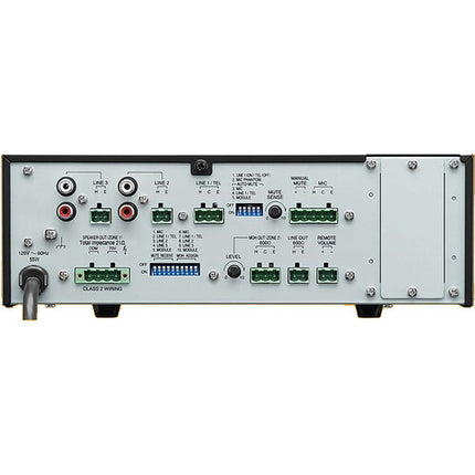 Toa Electronics BG-2240D-AM Amplificador Mezclador 240W 5 Entradas Control Volumen