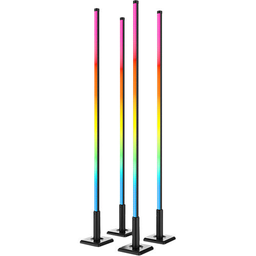 CHAUVET DJ Freedom Flex Stick X4 Kit de Tubos LED RGB+WW Batería 8 Horas 92 LEDs 4 Unidades con Funda y Soportes