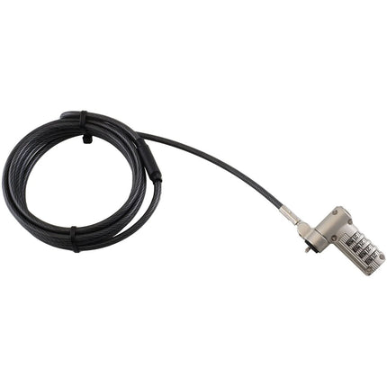 CODi Universal 3-en-1 Candado de Cable con 10 000 Combinaciones y Cabezal Giratorio 360°
