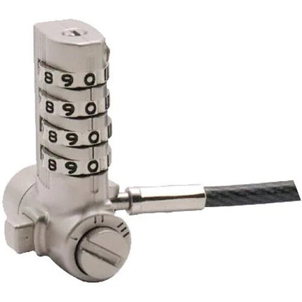 CODi Universal 3-en-1 Candado de Cable con 10 000 Combinaciones y Cabezal Giratorio 360°