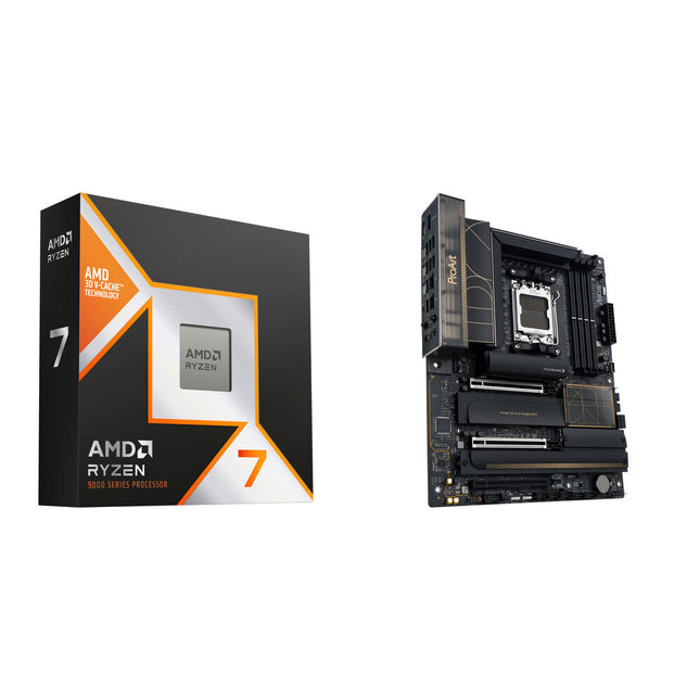 AMD Ryzen 7 9800X3D Procesador 8 Núcleos 4.7 GHz Kit Placa Base ASUS ProArt X870E WiFi ATX
