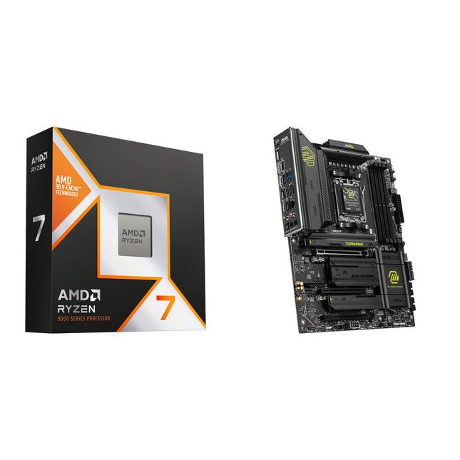 AMD Ryzen 7 9800X3D 8 Núcleos 5.2 GHz Procesador y Placa Base MSI MAG X870 WIFI ATX