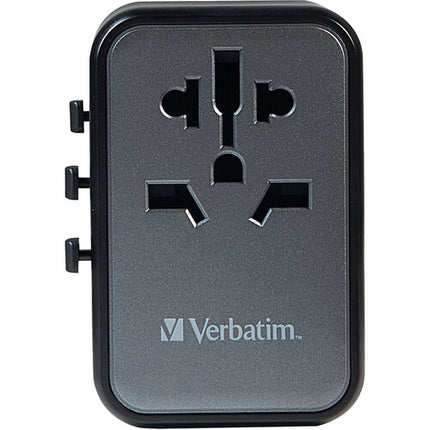 Verbatim UTA-09 Adaptador de Viaje Universal 70W 5 Puertos USB con Estuche
