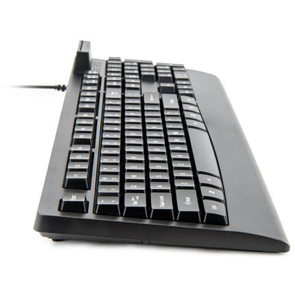 Rocstor KS18 Teclado Mecánico Completo con Lector de Tarjetas Inteligentes USB Compatible PIV y FIPS-201