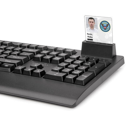 Rocstor KS18 Teclado Mecánico Completo con Lector de Tarjetas Inteligentes USB Compatible PIV y FIPS-201