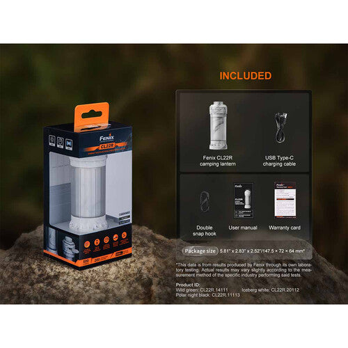 Fenix Flashlight CL22R Linterna Recargable 500 Lúmenes Verde