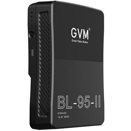 GVM BL95-II batería V-Mount 6600mAh 95Wh con salidas D-Tap USB y cargador