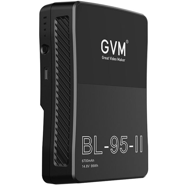 GVM BL95-II batería V-Mount 6600mAh 95Wh con salidas D-Tap USB y cargador