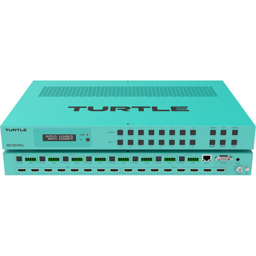 Turtle AV 8x8 Video Wall Matriz Multiviewer HDMI 2.0 4K60 18 Gb/s