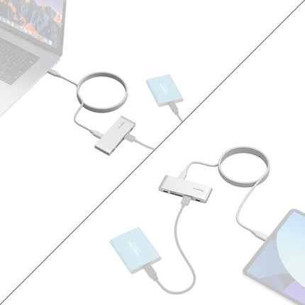 SmallRig Lector de Tarjetas 5 en 1 con Carga Rápida 65W y Cable USB-C 47.2"
