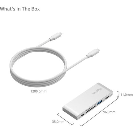 SmallRig Lector de Tarjetas 5 en 1 con Carga Rápida 65W y Cable USB-C 47.2"