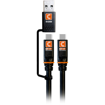 Comprehensive Pro AV/IT Integrator Cable USB-C a USB-C o USB-A 6 pies 5 Gb/s
